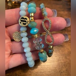 Bomb party set of bracelets